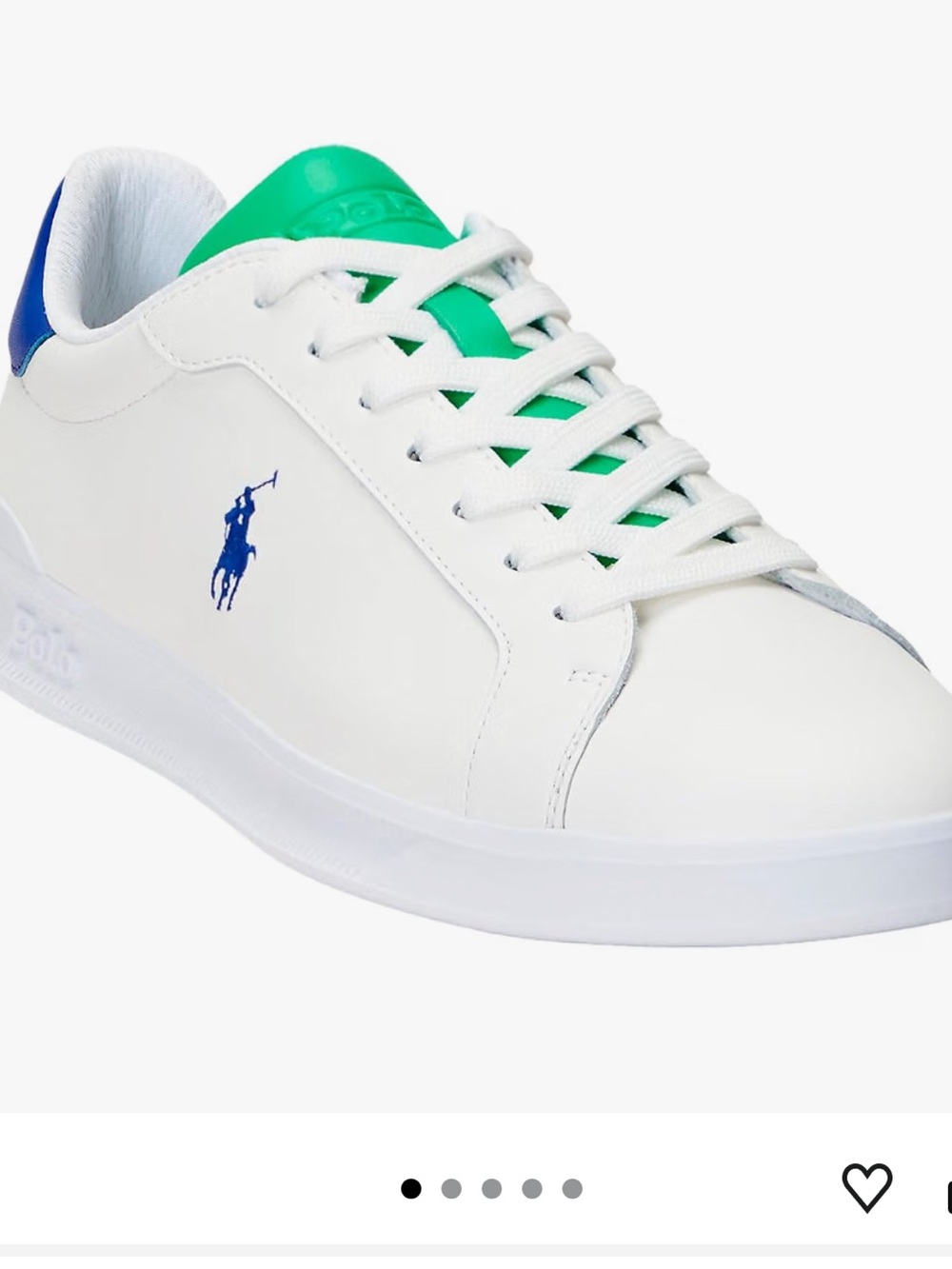 Polo Ralph Lauren Heritage Court II Leather Sneakers sz 10.5 NEW